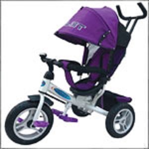 Велосипед детский трехколесный TRIKE PILOT PTA3V/2019 колеса 12 и 10 дюймов , фиолетовый - фото