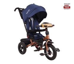 Детский трёхколёсный велосипед Baby Trike Premium Original   синий - фото