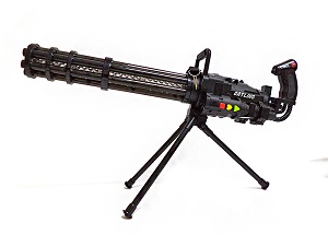 Пулемет Гатлинга миниган терминатора свет, звук, дым 236-12A