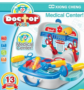 Детский игровой набор доктора в чемоданчике 008-918A - фото