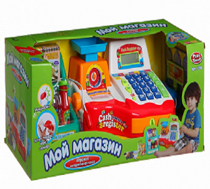 Детская касса Мой магазин 7256 Joy Toy с калькулятором, сканером, чеком
