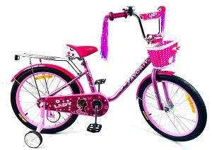 Детский двухколесный велосипед с корзиной Favorit Lady 18 - фото3
