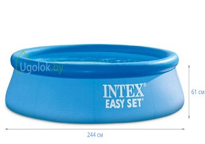 Бассейн надувной Intex Easy Set 28108NP 244x61 см с фильтр-насосом - фото