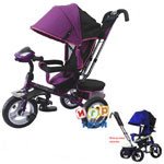 Велосипед детский трехколесный FORMULA 4 FA4 TRIKE фиолетовый,с надувными колесами, поворотное сидение, фара, звук