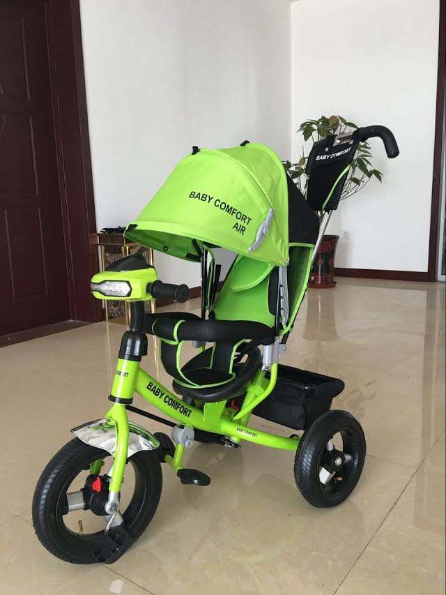 Детский трехколёсный велосипед Lexus Trike Baby Comfort Air салатовый - фото
