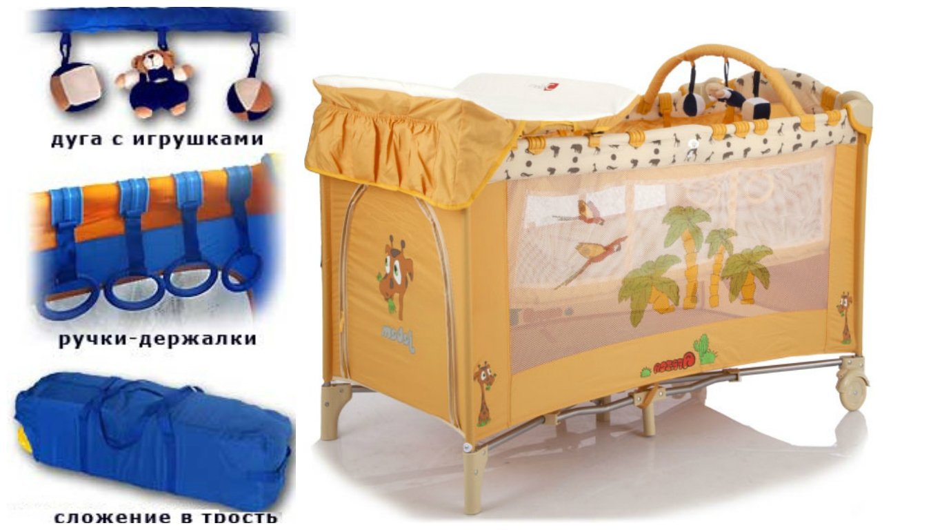 Детский манеж-кровать Capella C2 - фото