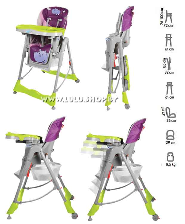 Детский стульчик для кормления Baby Design PEPE