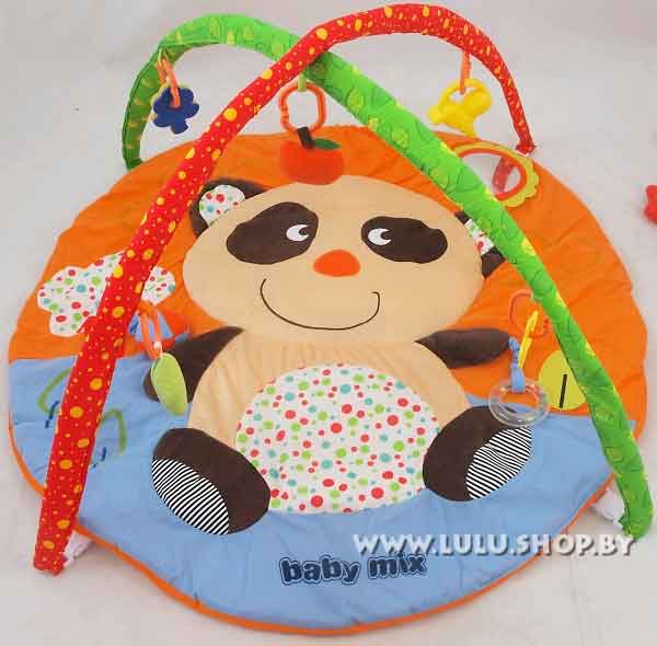 Развивающий игровой коврик с дугами Панда (Baby Mix) - фото