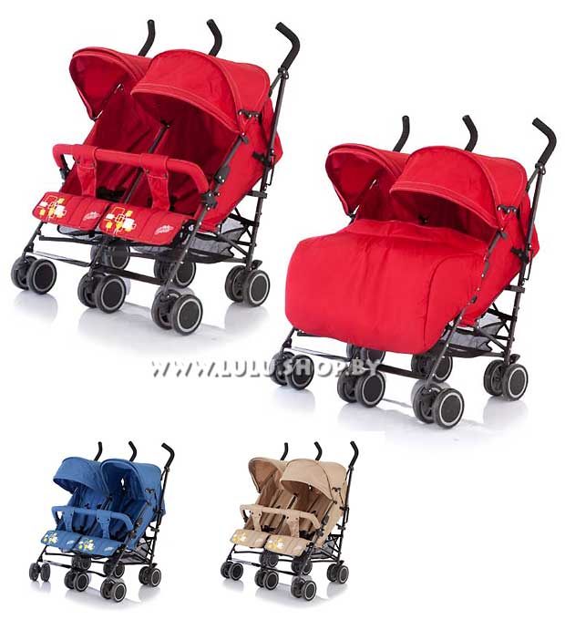 Прогулочная коляска - трость для двойни Baby Care Citi Twin - фото