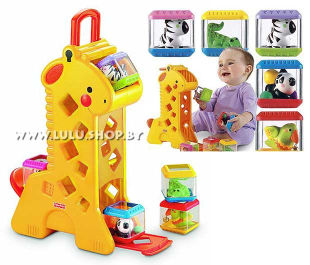 Музыкальный жираф с кубиками (Fisher-Price B4253) - фото