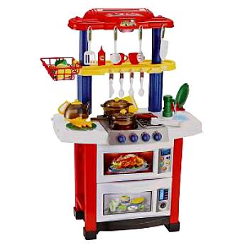 Детский игровой кухонный набор кухня 758А (с звуковыми, световыми эффектами и водой) - фото