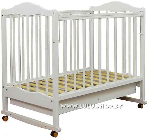 Детская кроватка СКВ-2 ящик арт.231111, цвет белый - фото