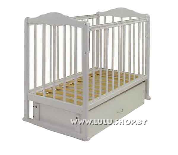 Детская кроватка СКВ-2 закрытый ящик + маятник арт.232001, цвет белый - фото