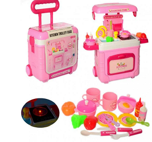 Детская игровая кухня в чемоданчике, 28 предметов,арт. 3605