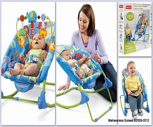 Детский шезлонг Fisher-Price  Deluxe Infant to Toddler Comfort Rocker  0306 - фото3