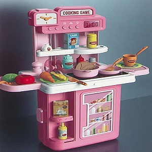 Детская кухня игровая  Bowa 8776 P-2, свет, звук в чемоданчике - фото