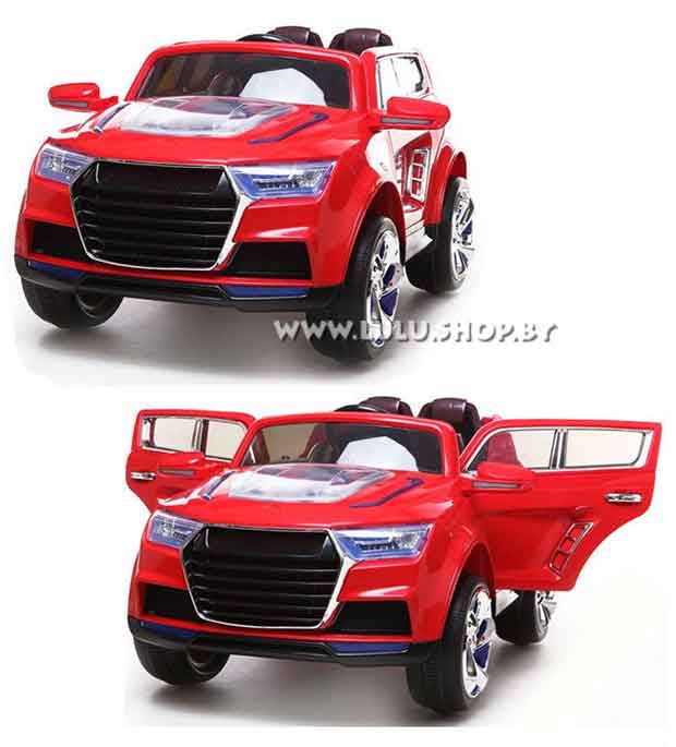 Детский электромобиль Electric Toys Audi Tuning Sport с амортизацией - цвет красный - фото