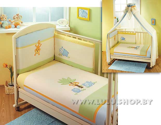 Набор постельного белья для детской кроватки 